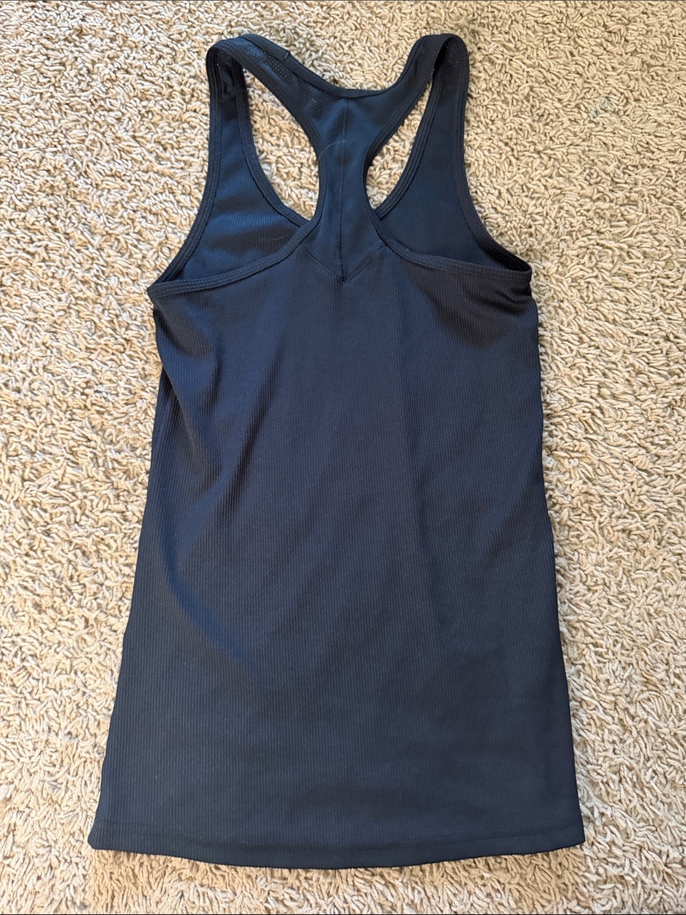 Under Armour Black Ribbed Racerback Tank Top - Picture 5 of 5